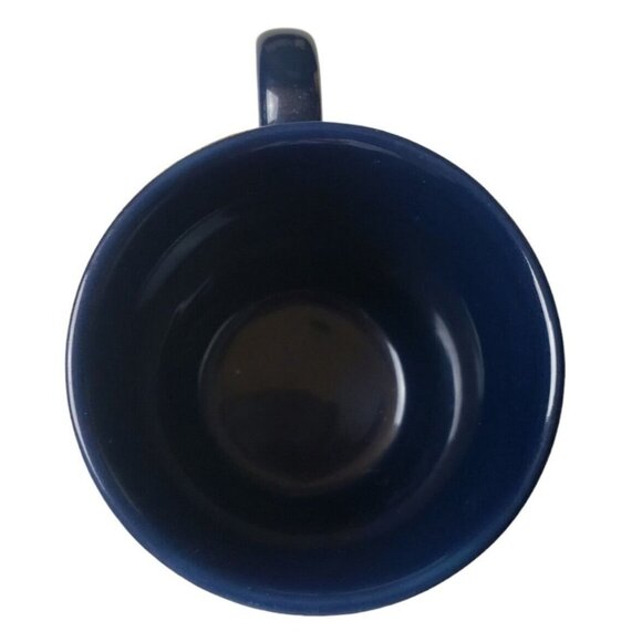 Otagiri Japan Ceramic Mug Ship Design Navy Blue Gold Trim Coffee Cup Boat Design - Picture 6 of 7